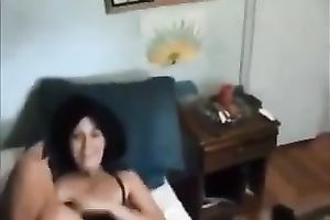 Slutty short haired dilettante dark brown got her shaggy cum-hole nailed by my buddy