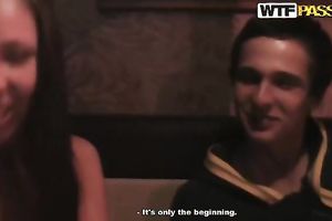 Busty Russian wife Slava walks around the kitchen all bare