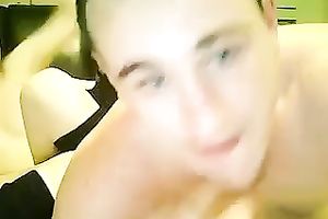 Skinny golden-haired paramour engulfing my 10-Pounder deepthroat previous to taking a ride on top of me