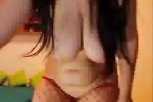 Wondrous non-professional Romanian cam sweetheart showed her melons