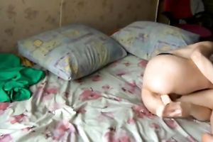 My ex-girlfriend one time was taped on web camera during her morning masturbation