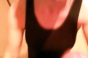 Attractive bimbo stands on her knees and sucks my 10-Pounder