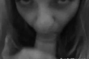 Blonde chick girlfriend gives oral-sex with wonderful mood