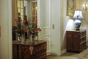 Blonde classic French slutty wife sucks schlong and rides her man