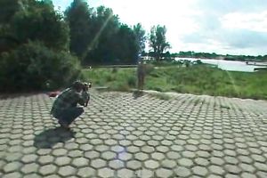 My skinny brunette hair cheating wife disrobes outside and pisses in the park