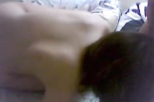 Eating my recent white girlfriend to turn her on for blow job sex