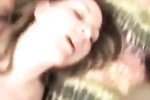 After brutal missionary fuck shaved headed ally of mine got BJ from wife