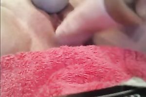 Perverted passionate and sexually excited large racked black cock slut had a vibrator to please her holes