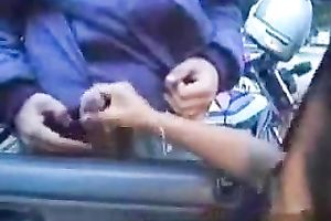 My hawt shameless girlfriend gives cook jerking to pure stranger