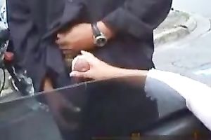 My hawt shameless girlfriend gives cook jerking to pure stranger