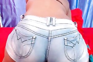 Big breasted black skinned dilettante webcam playgirl shakes her large bubble wazoo