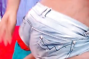 Big breasted black skinned dilettante webcam playgirl shakes her large bubble wazoo