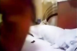 Missionary style dilettante sex session on web camera of an Indian pair