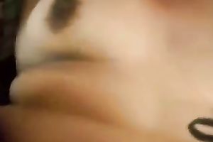 Busty Asian girlfriend with furry snatch screwed on home movie scene