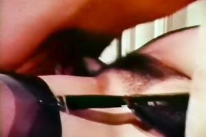 Vintage porn compilation with dark brown whore and blondie