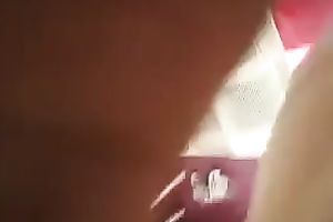 Wondrous and hot black haired GF of mine jerks of and sucks my jock