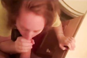 Obedient eighteen yo redhead GF gives me excellent oral and takes facial