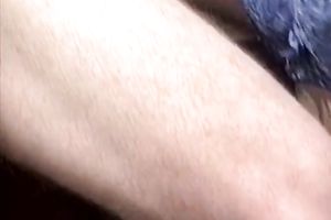 Cute blondie gives head after getting her bald fur pie polished properly