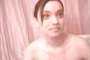 Pretty Indian dark brown livecam shows off her taut new moist tits