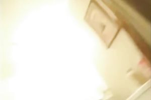 Awesome flat chested dilettante Asian GF jerks off my friend's knob in washroom