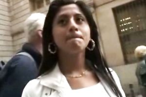 Gorgeous non-professional Indian chick picked up on the street