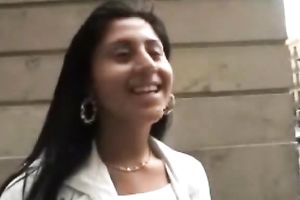 Gorgeous non-professional Indian chick picked up on the street