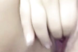 Sweet and skinny black haired BBC slut got busy with fingering her enjoyable wet crack