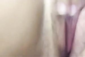 Sweet and skinny black haired BBC slut got busy with fingering her enjoyable wet crack