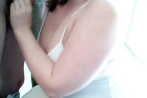 Hot bulky hotwife of mine gives me excellent oral stimulation on private video