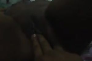 Lusty dark night pleasures of my buddy and his perverted wifey on web camera