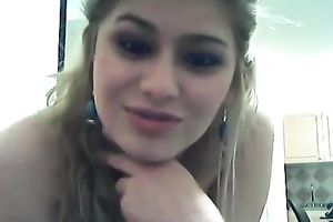 Slender nerdy legal age teenager in glasses with brackets gives me intimate cam show