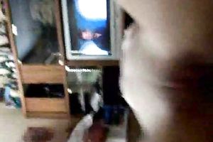 Delicious and sexy dark brown on the POV clip rides me