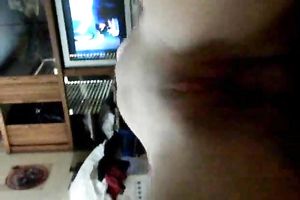 Delicious and sexy dark brown on the POV clip rides me