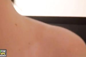 Russian beauty Christine gets her bald coochie licked and fingered