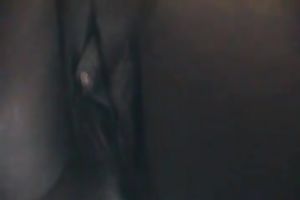 Irresistible brown muff of my aged swarthy white wife closeup