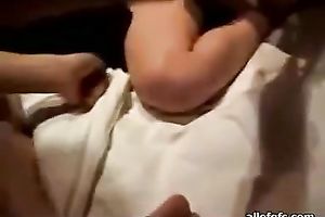 My breathtaking breasty wifey acquires sensually group-fucked on web camera