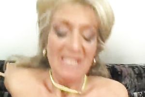 Naughty golden-haired milf is screwed by sexual youthful guy