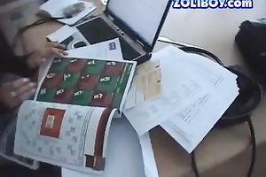 Svelte hot smiling blondie has a phone conversation