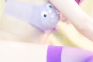 Gorgeous white white wife on paid web camera makes a hell of a show