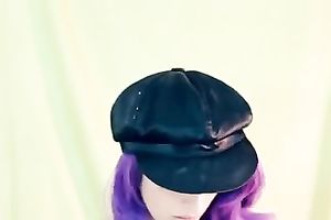 Gorgeous white white wife on paid web camera makes a hell of a show