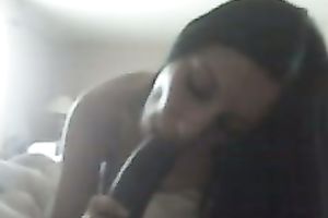 Beautiful brunette hair white bitch is indeed enjoying my giant dark shaft