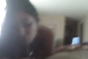 Beautiful brunette hair white bitch is indeed enjoying my giant dark shaft