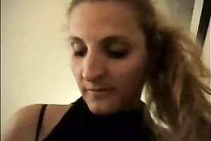 Horny blond hussy pleases me with truly fantastic blowjob