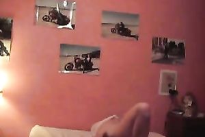 Kinky non-professional all natural nympho with saggy love muffins masturbates herself