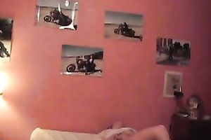 Kinky non-professional all natural nympho with saggy love muffins masturbates herself