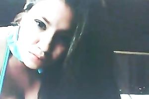 Gorgeous corpulent livecam all alone sweetheart with awesome big milk cans teased snatch