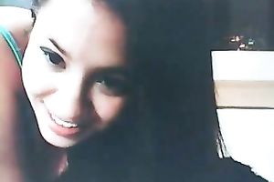 Gorgeous corpulent livecam all alone sweetheart with awesome big milk cans teased snatch