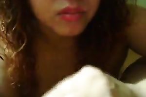 Curly used and bitchie bitch provided me with tugjob and blow job