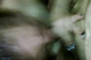 Amateur black haired harlot got completely into engulfing my buddy's unbending prick