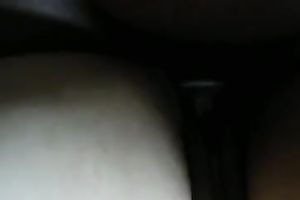 Plump legs of my white whore are widen and her cum-hole welcomes my penis